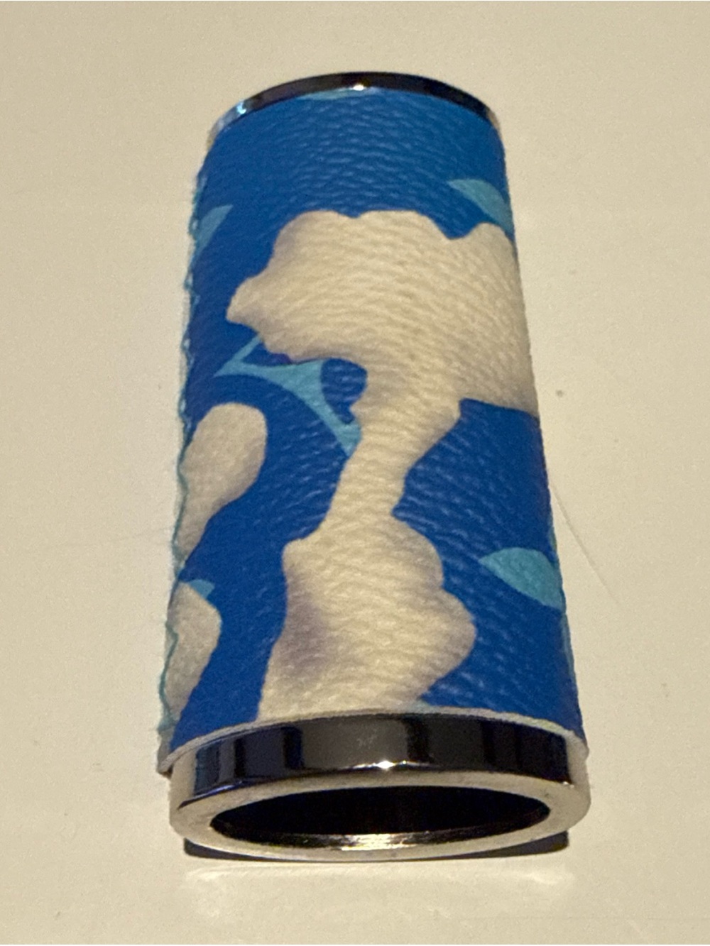 LV Leather Bic Lighter Case Full Size Blue - Picture 2 of 6